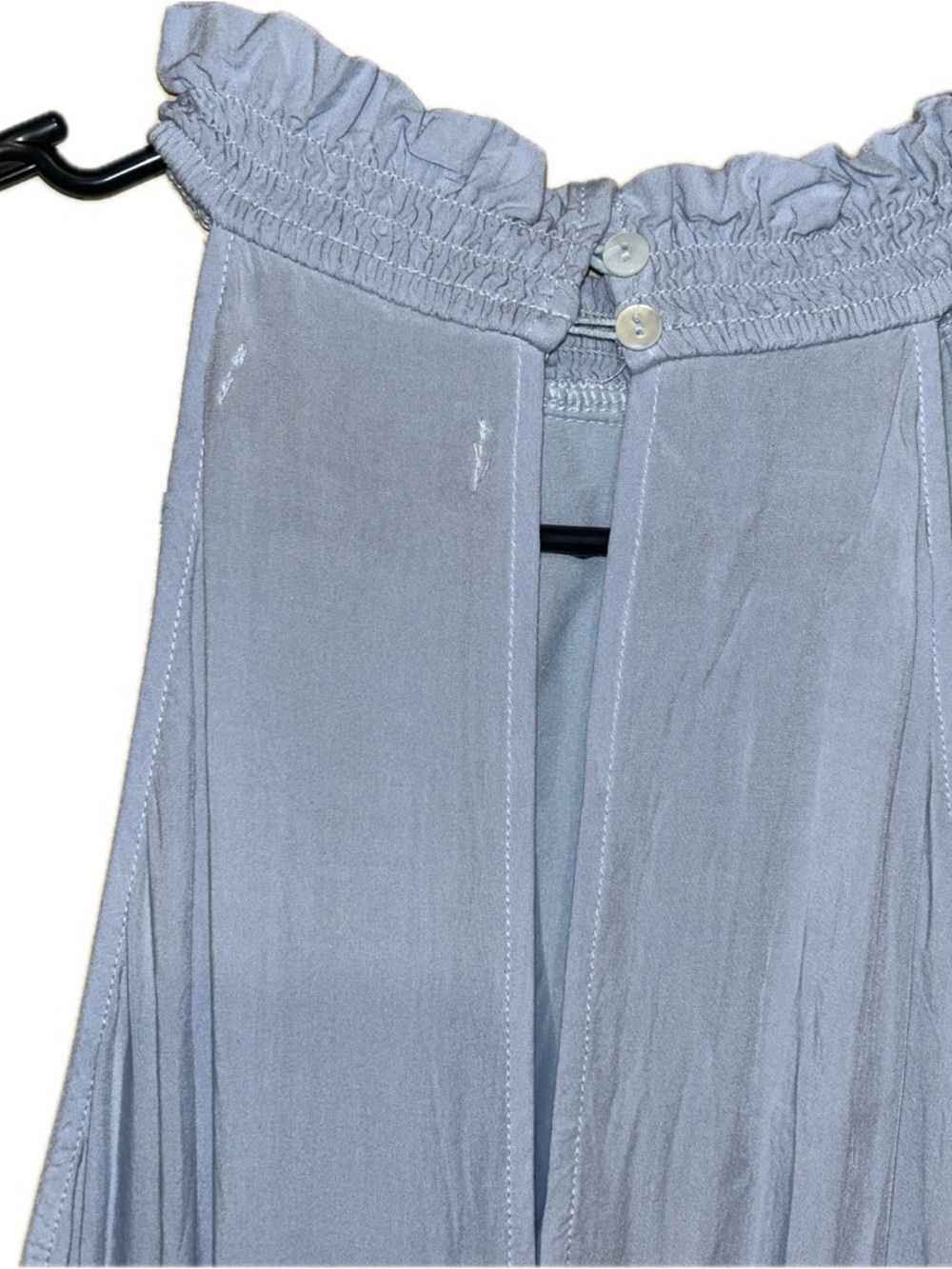 🔥5/$35🔥 Light Blue Boho Halter Tiered Sundress | Size XL - Picture 10 of 11